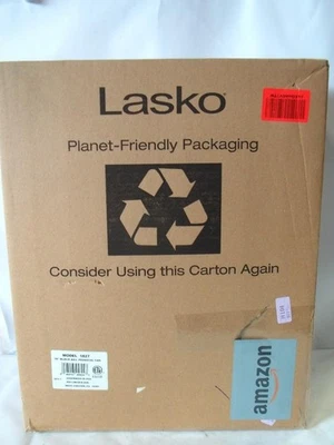 *New* LASKO Oscillating 3-Speed Adjustable Large Room Fan Black 1827 - Image 1 of 4