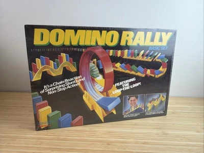 Vintage Domino Rally SEALED Basic Set  Pressman 1989 Basic Set #9501 USA - Image 1 of 4