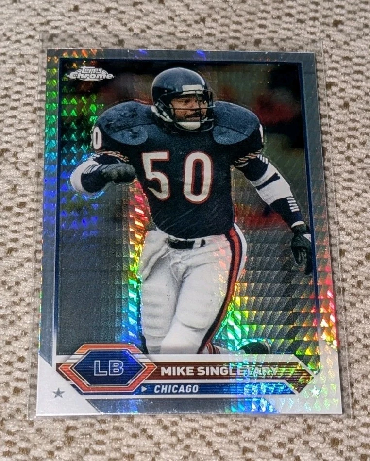 2024 MIKE SINGLETARY TOPPS CHROME PRISM REFRACTOR #25 (BEARS) - Image 1 of 1