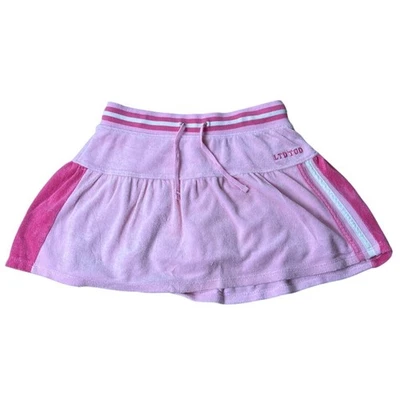 2000's Limited Too Cheerleader Pink Short Skirt Size 12 Cotton Striped  - Image 1 of 4