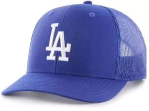 LOS ANGELES DODGERS HAT LA MESH TRUCKER BLUE MLB BASEBALL TEAM NEW CAP - Picture 1 of 3