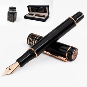 Hippocrates Fountain Pen in Black – Omniflex Nib, Luxury Writing Instrument w... - Bild 1 von 6