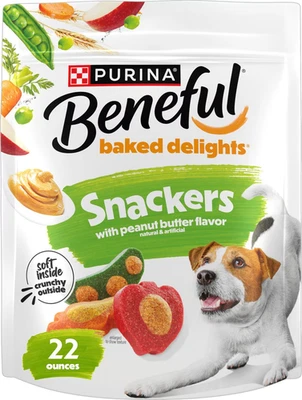 Purina Beneful Baked Delights Snackers with Apples, Carrots, Peas & Peanut Butte - Image 1 of 4
