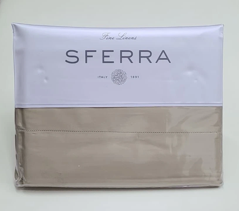 SFERRA MATTEO WHITE CAL KING SHEET SET 300 TC