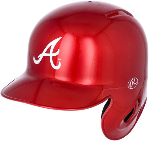 Atlanta Braves Rawlings Alternative Chrome Mini Batting Helmet Cover