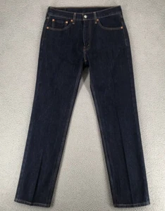 Pantalones de mezclilla Levis 505 para hombre talla 32X32 lavado oscuro tiro medio pierna recta - Imagen 1 de 13