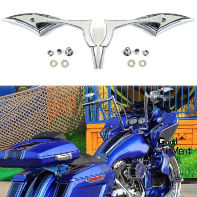 Espejos retrovisores cromados para Harley Davidson Electra Glide Ultra Limited Fatboy Foto 1 de 4