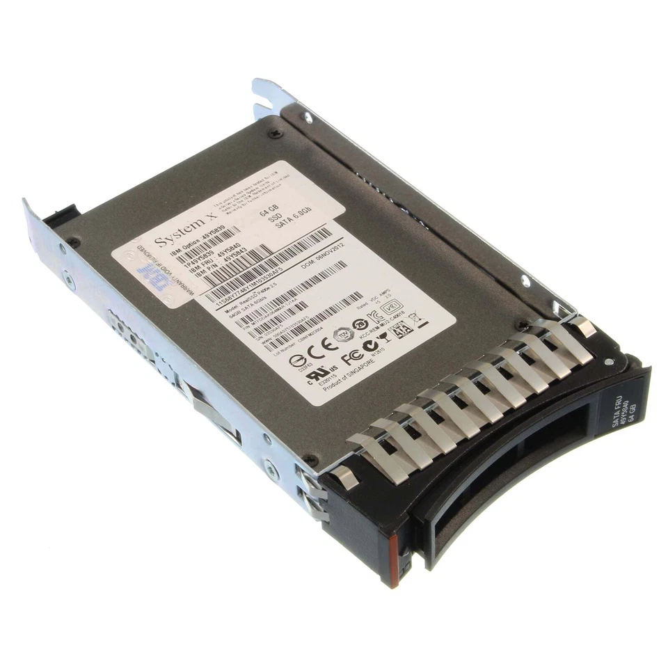 IBM SATA-SSD 64GB SATA 6G SFF - 49Y5840 49Y5839 - Bild 1 von 1