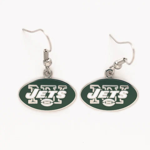 NEW YORK JETS EARRINGS NEW & OFFICIALLY LICENSED Cover