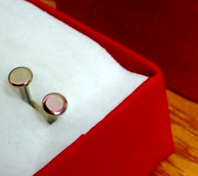 2 ROSCAS DISCO TITANIO 14g PENDIENTE PERNODIZADO COLOR ORO ROSA 3mm FINAL 5/16" Foto 1 de 4