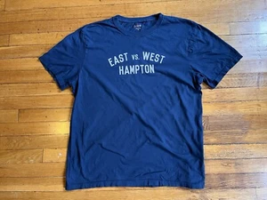 J Crew East Vs West Hampton Shirt Men’s Extra Large Blue - Picture 1 of 11
