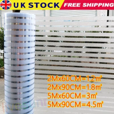 Frosted Window Film Vinyl Privacy Glass Etched Bubble Free Self Adhesive Vinyl*U - Image 1 of 4