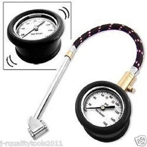 DIAL DUAL TIRE CAR TRUCK AUTO AIR PRESSURE CHECKER CHECKING GAUGE GAGE DIAL - Picture 1 of 1