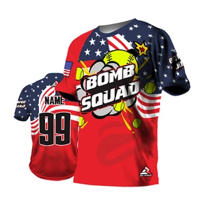 INDIVIDUELLES Sport Trikot personalisiert Name Nummer - Bomb Squad USA - Softball - Bild 1 von 7