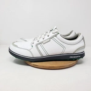 Ashworth Golf Shoes Mens 13 Casual White Spikeless Cardiff ADC Lace Up Sneaker - Picture 1 of 13