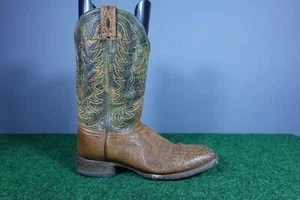 Cavenders Brown smooth ostrich Square Toe Western Boots Men’s - Sz 9 D - Bild 1 von 10