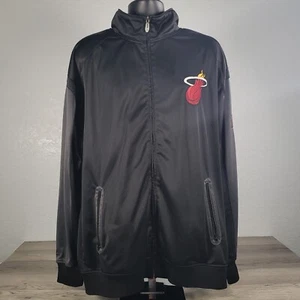 Majestic Miami Heat NBA Jacke Erwachsene Herren 2XT Logo Full Zip Track schwarz - Bild 1 von 8