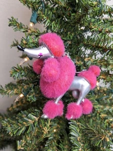 Pink Poodle Christmas Ornament - Imagen 1 de 5