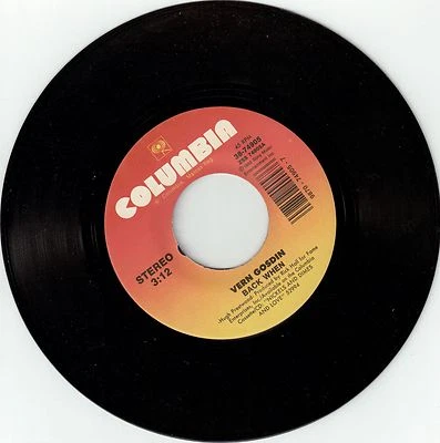 GOSDIN, Vern  (Back When)  Columbia 38-74905 = MINT RECORD! - Image 1 of 2