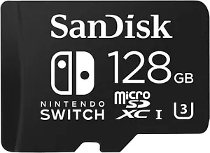 SanDisk Nintendo Switch 128 GB Micro SD XC Card Flash Storage Memory Card - Picture 1 of 3