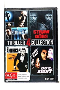 The American/Out of Sight/State of Play/Straw Dogs (4 Disc Set) Region 4 DVD New - Picture 1 of 3