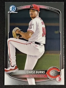 2025 Bowman - Chrome Prospects Chase Burns #BCP-122 Rookie - Picture 1 of 2