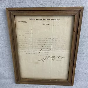 Hudson Valley Railway Syndikat 1905 Brief über Firma Briefkopf gerahmt - Bild 1 von 7