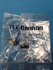 Lot of 5  **  ITT Cannon SMA 050 645 9019890 Connector - Picture 1 of 3