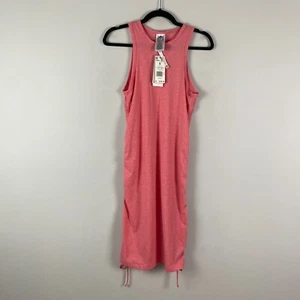 Adidas Grow Positivity Maternity Dress Womens Small Pink Sleeveless - Picture 1 of 12