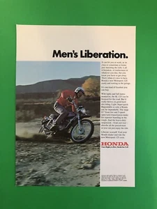 1971 HONDA SL-125 SL 125 MOTOSPORT ORIGINAL VINTAGE PRINTED AD ADVERTISEMENT - Picture 1 of 1