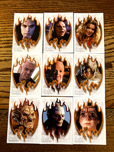BUFFY VAMPIRE SLAYER THE STORY CONTINUES SUNNYDALE EVIL INSERT CARD SET SE1-SE9
