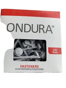 WHITE Ondura 3” Fastener Nails Lot Of 6 (100) Boxes 600 Nails Total. Priority! - Picture 1 of 4