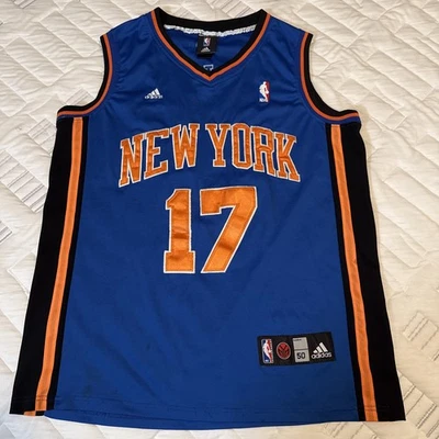 Camiseta deportiva cosida de baloncesto Adidas Jeremy Lin de los New York Knicks talla 50 grande Foto 1 de 4