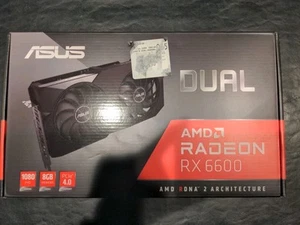 ASUS Dual Radeon RX 6600 8GB GDDR6 Graphics Card - Picture 1 of 7