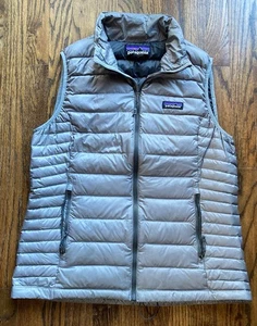 Patagonia Gänsedaunenweste Damen Gr. Large grau gesteppte gefütterte Jacke 84628 - Bild 1 von 13