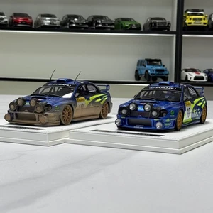 1/18 Subaru Winged Leopard STI WRC 2002 Monte Carlo Rally Unopenable Car Model  - Picture 1 of 26