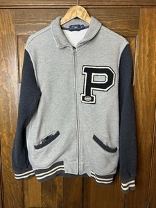 Polo Ralph Lauren Herren Medium RL Athletic Club Indian Head College Jacke grau - Bild 1 von 5
