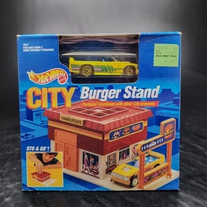 Hot Wheels Sto & Go City Burger Stand 1990 Mini Truck UH #9512 VTG Sealed 🍔 - Picture 1 of 6