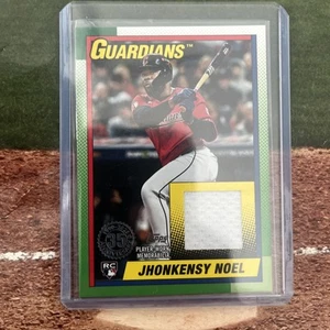 2025 Topps Series 2 JHONKENSY NOEL 1990 Topps Relic Guardians RC Player Worn - Picture 1 of 2