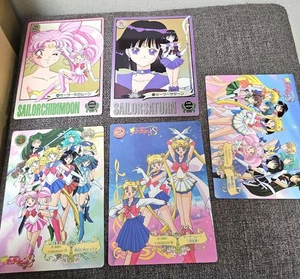 Juego de 5 cartas Sailor Moon Jumbo Carddass - Imagen 1 de 3