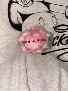 GUND Pusheen Portachiavi Peluche Gatto Pom Poof, Rosa - 4" Nuovo con etichette - Foto 1 di 5