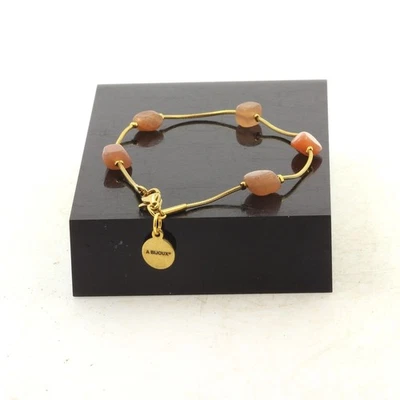 Minerals And Precious Stones. Bracelet In Stainless Steel With 5 Pearls - Image 1 of 2