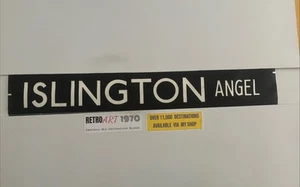 Islington Angel - London Bus Destination 11.6 1970’s Blind 42” - Bild 1 von 14