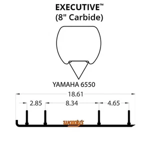 Woodys Executive Series Flat-Top Carbide Runners for 2000-2001 Yamaha SX500/R - Picture 1 of 2