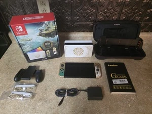 Nintendo Switch OLED Console Zelda w/ Zengrip, Screen Protector, & 256gb MicroSD - Picture 1 of 10
