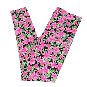 Lilly Pulitzer Girls Maia Leggings Onyx Lil Lilly Size Large Pink Colorful - Picture 1 of 10