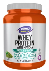NOW Sports Whey Protein with Matcha Powder 2LBS - Picture 1 of 3