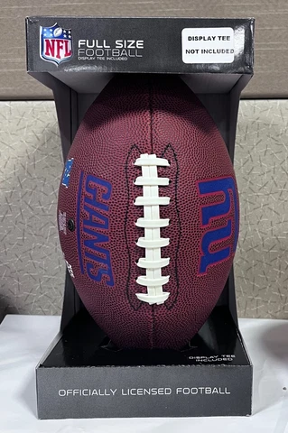 NEW YORK NY GIANTS LICENSED FULL SIZE RAWLINGS GAMETIME FOOTBALL FREE SHIP Cover