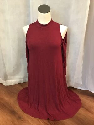 SOPRANO Mujer’s Vestido Arándano 3/4 Manga Abierta S/M Cuello Simulado Fluido Favorecedor Foto 1 de 4