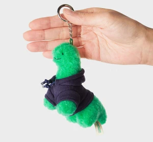 JOGUMAN Brachio Schlüsselanhänger Hoodie Taschenanhänger 16 cm grün Dinosaurier *US-Pflicht bezahlt - Bild 1 von 9